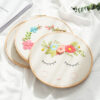 Cute Shy Face Embroidery Kit DIY Needlecraft